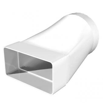 612СП10КП Соединитель прямоугольного воздуховода 120х60 с круглым д100