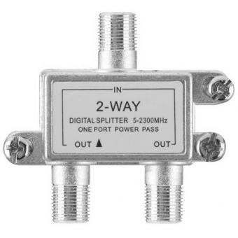ТВ-разветвитель (2 выхода) под F-разъем 5-900 МГц