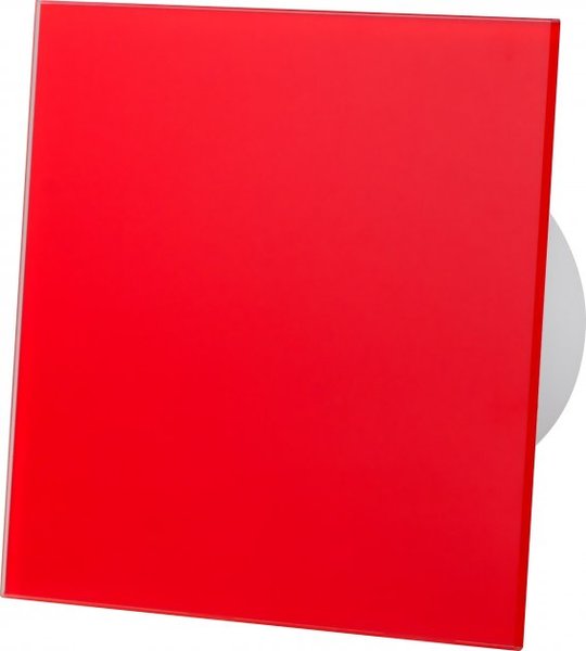 Панель AirRoxy для вытяжных вентиляторов dRim 100/125 стекло, красный (ПОД ЗАКАЗ)