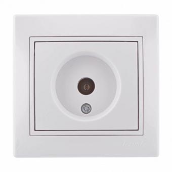 Розетка телевизионная Lezard Mira белый