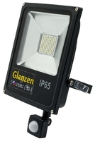 Светодиодный прожектор с датчиком движения Glanzen 50 вт