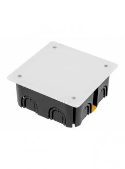 Коробка распаячная 110х110х45 для полых стен пласт лапки,крышка, IP20