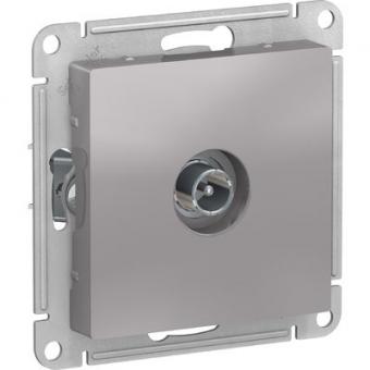 ATN000391 ATLASDESIGN TV РОЗЕТКА оконечная 1DB, механизм,  АЛЮМИНИЙ