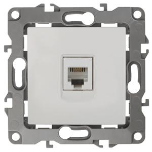 ЭРА Розетка телефонная RJ11, Эра12,  белый