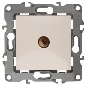 ЭРА Розетка TV одиночная, Эра12,  слоновая кость