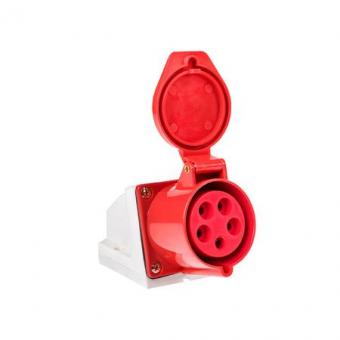 Розетка силовая 3Р+РЕ+N 16А 380В ip44 ETP
