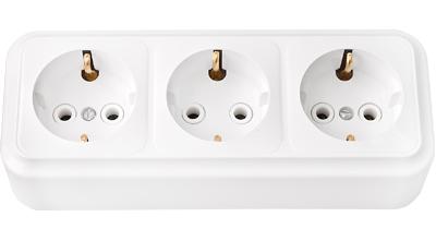 Розетка 3-я с заземлением РА16-265