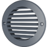 Решетка вентиляционная 10РКН круглая серая с фланцем 100мм