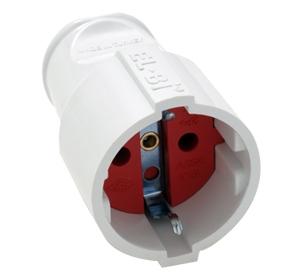 Розетка штепсельная с/з б/к EL-BI 505-000801-812