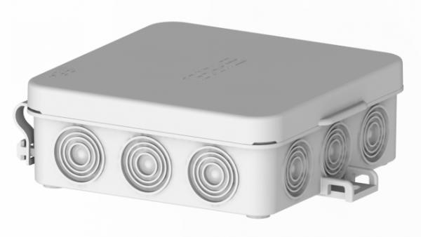 Коробка распределительная HEGEL КР2503-И о/п 12вводов 87х87х31 с крышк. с мембранными уплотнениями IP54