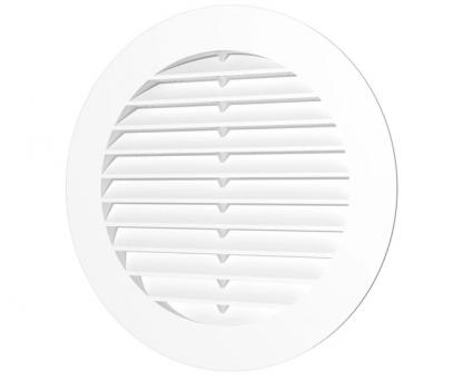 Решетка вентиляционная 12РК круглая D161 вытяжная с фланцем D125