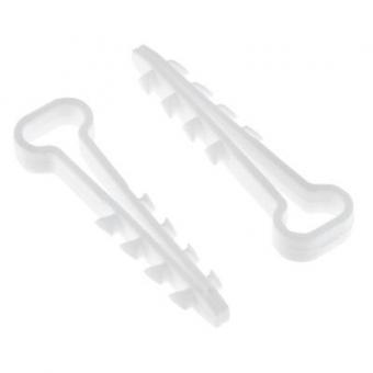 Дюбель -хомут для плоского кабеля (5-10мм) белый (уп/100шт)