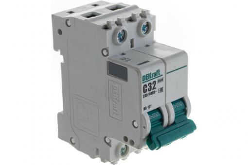 Выключатель автоматический 2п С 32А ВА-101 DEKraft 4,5кА