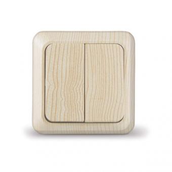 Выключатель 2 кл. TDM ''сосна''