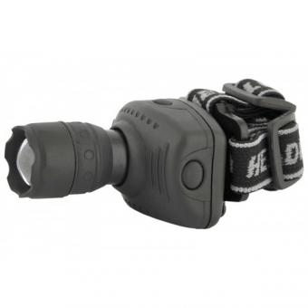 Фонарь Ultraflash LED 5354 (фонарь налобн, серый,1Ватт LED,ZOOM,3 реж, 3ХR03, пласт, коробк )1/20 11549