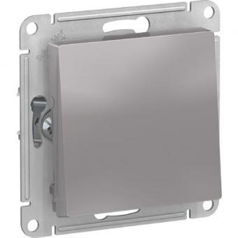 ATN000311 ATLASDESIGN 1-клавишный ВЫКЛЮЧАТЕЛЬ, сх.1, 10АХ, механизм,  АЛЮМИНИЙ