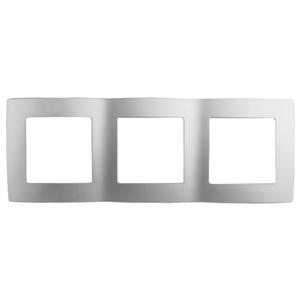 Рамка на 3 поста, алюминий, ЭРА 12, 12-5003-03