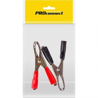 Зажим крокодил, длина  98 мм, ток 50A, (2шт.) (пакет)  PROconnect 16-0018-9