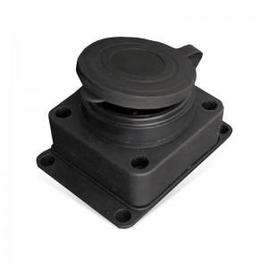 Розетка настенная с заглушкой с/з каучук 16А 250В IP44 (еврослот)/60