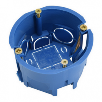 Подрозетник СЗЕ3 (гипс, d=68 мм, h=45 мм, IP20) синий