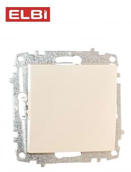 Выключатель 1-кл,кремовый, EL-BI Zena-Vega 609-010300-200