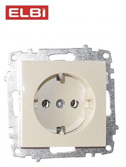 EL-BI, Zena-Vega, розетка 1я с/з, 609-010300-217
