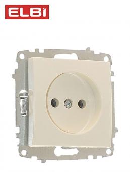 EL-BI, Zena-Vega, розетка 1я б/з, 609-010300-215