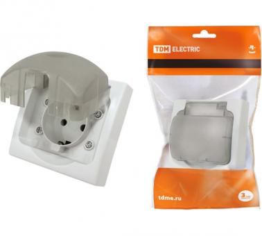 Розетка 2П+З скрытой уствновки IP54 16A "Вуокса" TDM