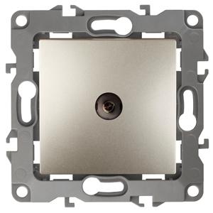 Розетка ТV одиночная, шампань 12-3101-04 ЭРА 12