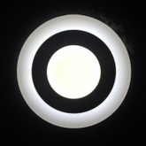 Светильник светодиодный 3+2W с декоративной подсветкой круглый,белый,IP 20			