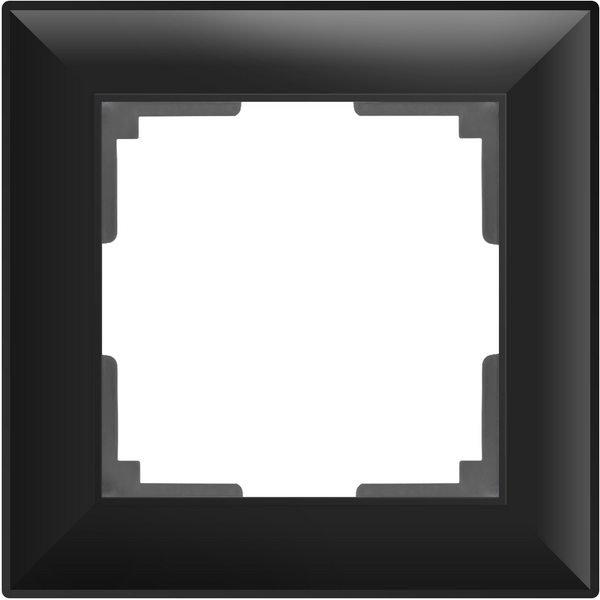 WL14-Frame-01/Рамка на 1 поста (черный матовый)