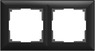 WL14-Frame-02/Рамка на 2 поста (черный матовый)