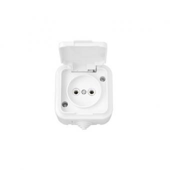 Розетка РА16-296 Пралеска-Аква белая