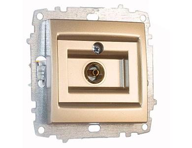 EL-BI Zena/Vega титан Розетка TV (без рамки)  609-011400-246