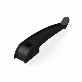 Держатель круглого кабеля односторонний для прямого монтажа на 8 мест чёрный Промрукав