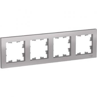 ATN000304 ATLASDESIGN 4-постовая  РАМКА, универсальная, АЛЮМИНИЙ