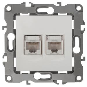 Розетка информационная двойная 2XRJ45