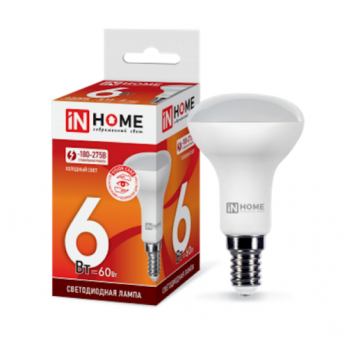 Лампа светодиодная LED-R50-VC E14 6вт 4000K