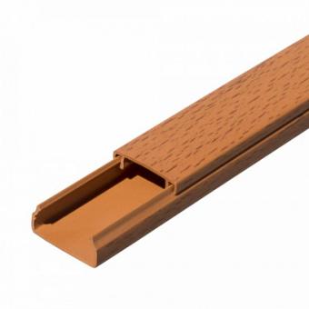 Кабель-канал 20×10 бук (2 m) двойной замок Промрукав