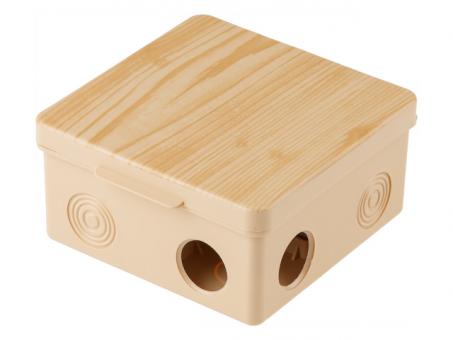 Коробка распаячная, ОП 100х100х50мм, сосна, 8 мембранных вводов, IP54, ЮПИТЕР JP7113-14