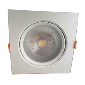 Cветильник светодиодный встраиваемый поворотный направленного света, квадрат, 5 W, 4000K, IP40