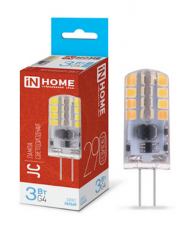 Лампа светодиодная LED-JC 3Вт 12В 6500К IN HOME