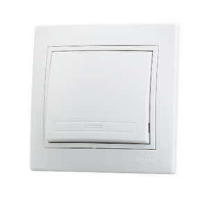 Выключатель 1 кл. Mira белый