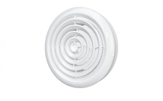 10DK Диффузор приточно-вытяжной со стопорным кольцом и фланцем D100мм