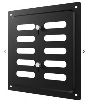 1515MER Black/Решетка вентиляционная вытяжная 150х154мм стальная регулируемая окрашенная черная, ERA