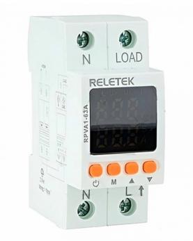 РЕЛЕ КОНТРОЛЯ НАПРЯЖЕНИЯ  RPVA1-63A, 1NO+N, 63A