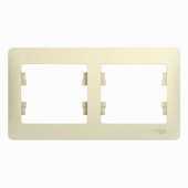 GSL000202 GLOSSA 2-постовая РАМКА, горизонтальная, БЕЖЕВЫЙ  (MS)