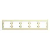 GSL000205 GLOSSA  5-постовая РАМКА, горизонтальная, БЕЖЕВЫЙ  (MS)