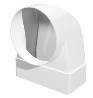 511СК10КП Соединитель прямоугольного воздуховода 55х110 с круглым d100