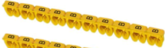 Кабельный маркер ЭКФ/1,5 мм² "B" желтый (к-1000ед), (цена указана за упаковку 1000шт)